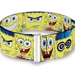 Cinch Waist Belt - SpongeBob Expressions Stripe Blue