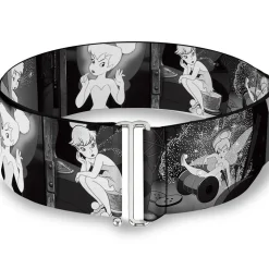 Cinch Waist Belt - Tinker Bell Scenes Black White