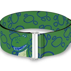 Cinch Waist Belt - Toy Story Rex Smiling Spots Green Blue