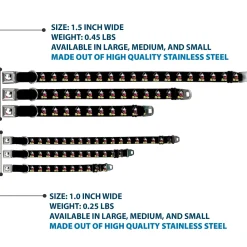 Classic Mickey Mouse Face CLOSE-UP Full Color Seatbelt Buckle Collar - Classic Mickey Mouse Pose Black