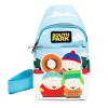 Comedy Central Bag, Sling, South Park Boys Group Pose Applique, Multi Color, Vegan Leather