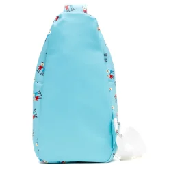 Comedy Central Vegan Leather Crossbody Sling Bag, South Park Terrance and Phillip Pose Applique, Blue, 7" x 14"