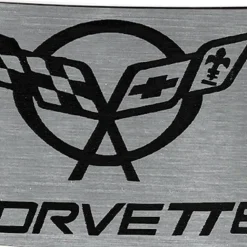 Corvette Rock Star Buckle - Brushed Silver/Black