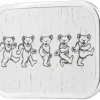 Dancing Bears GW White - Matte Rock Star Buckle