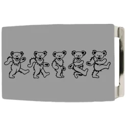 Dancing Bears Rock Star Buckle - Brushed Silver