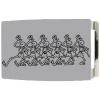 Dancing Skeletons Rock Star Buckle - Brushed Silver