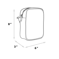 DC Comics Bag, Cross Body, DC Comics Joker Jail Break and Batman Comic Book Poses Black, Vegan Leather