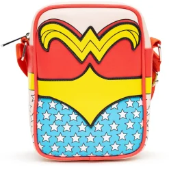 DC Comics Bag, Cross Body, Wonder Woman Body Character Close Up, Vegan Leather