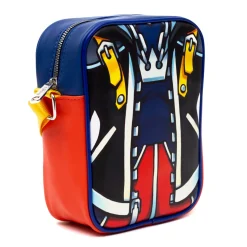 Disney Vegan Leather Cross Body Backpack for Men and Women with Adjustable Strap, Kingdom Hearts Sora Character Close Up, Multi Color