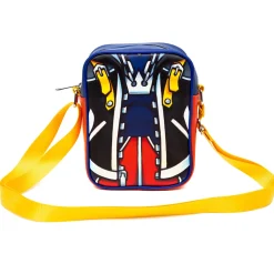 Disney Vegan Leather Cross Body Backpack for Men and Women with Adjustable Strap, Kingdom Hearts Sora Character Close Up, Multi Color