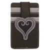 Disney Vegan Leather Wallet, ID Card Holder, Kingdom Hearts Heart Black Gray Slots