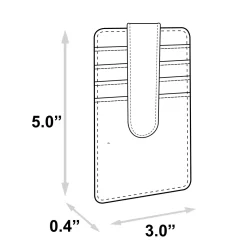 Disney Vegan Leather Wallet, ID Card Holder, Kingdom Hearts Heart Black Gray Slots