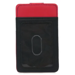 Disney Vegan Leather Wallet, ID Card Holder, Pirate Stitch Pose Red White BlacK