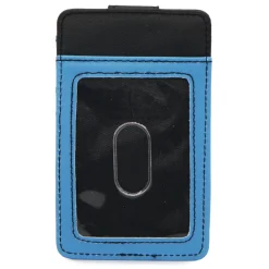 Disney Vegan Leather Wallet, ID Card Holder, Maleficent Dragon Face Black Blue Yellow