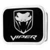 Dodge Viper Framed FCG Black Silver - Chrome Rock Star Buckle