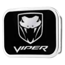 Dodge Viper Framed FCG Black Silver - Chrome Rock Star Buckle