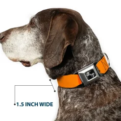 Dog Bone Black/Silver Seatbelt Buckle Collar - Summer Essentials Color Block 2