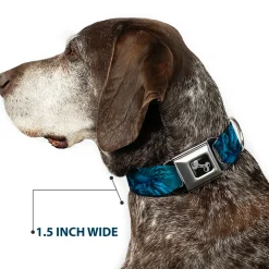 Dog Bone Seatbelt Buckle Collar - TJ-Brutal Blue