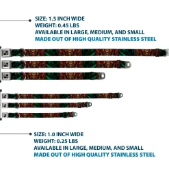 Dog Bone Seatbelt Buckle Collar - TJ-Zombie King