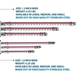 Dog Bone Seatbelt Buckle Collar - Americana Stars & Stripes5 White/Blue/Red