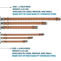 Dog Bone Seatbelt Buckle Collar - Americana Plaid