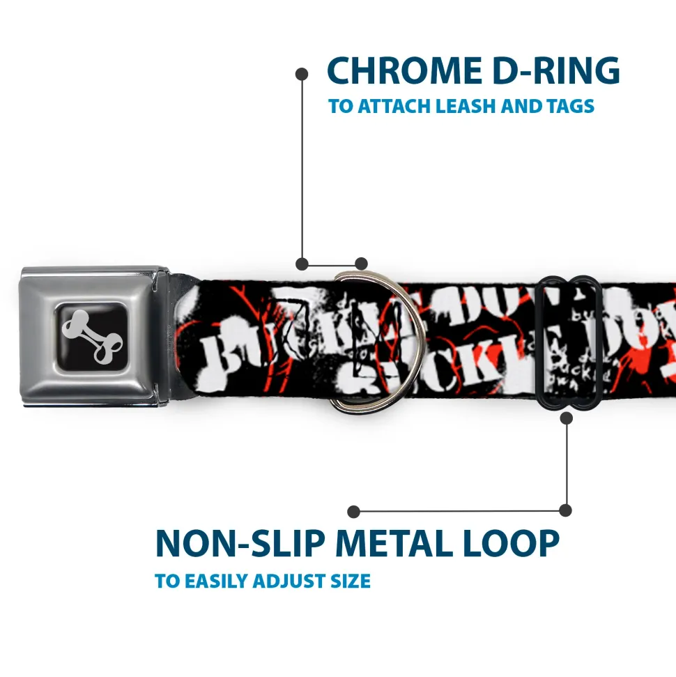 Dog Bone Seatbelt Buckle Collar - BD Punk