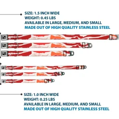 Dog Bone Seatbelt Buckle Collar - Bacon CLOSE-UP