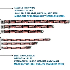 Dog Bone Seatbelt Buckle Collar - BACON Baseball Script