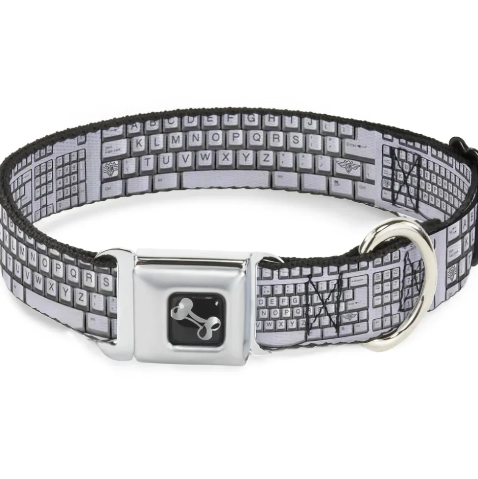 Dog Bone Seatbelt Buckle Collar - BD Keyboard