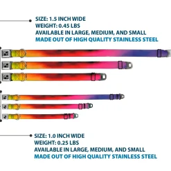 Dog Bone Seatbelt Buckle Collar - BD Psychedelic