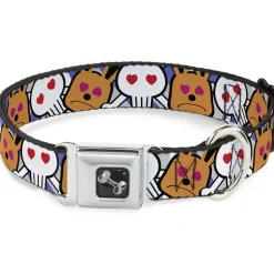 Dog Bone Seatbelt Buckle Collar - BD Cartoon CLOSE-UP