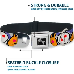 Dog Bone Seatbelt Buckle Collar - BD Cartoon CLOSE-UP
