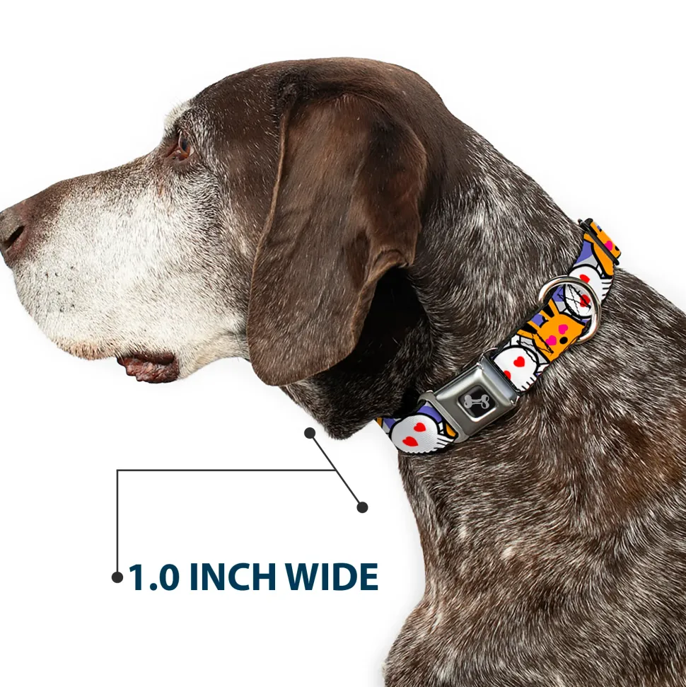 Dog Bone Seatbelt Buckle Collar - BD Cartoon CLOSE-UP