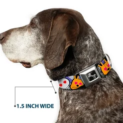 Dog Bone Seatbelt Buckle Collar - BD Cartoon CLOSE-UP