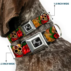 Dog Bone Seatbelt Buckle Collar - TJ-Dagger