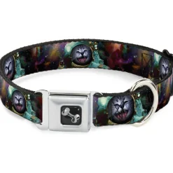 Dog Bone Seatbelt Buckle Collar - Astronaut Cat in Space