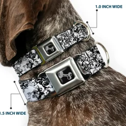 Dog Bone Seatbelt Buckle Collar - BD Chaos
