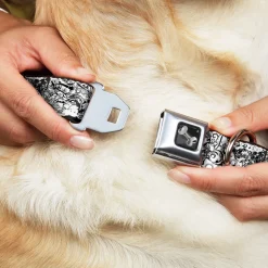 Dog Bone Seatbelt Buckle Collar - BD Chaos
