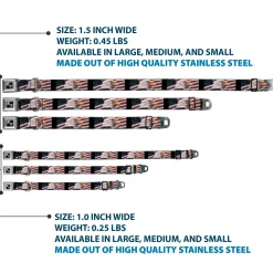 Dog Bone Seatbelt Buckle Collar - American Eagle Flags