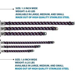 Dog Bone Seatbelt Buckle Collar - Anchor3/Helm Monogram Navy/Red/Cream