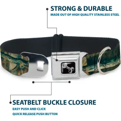 Dog Bone Seatbelt Buckle Collar - Mossy Oak Break-Up Infinity