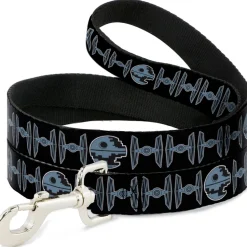 Dog Leash - Star Wars Death Star and TIE Fighters Black/Gray