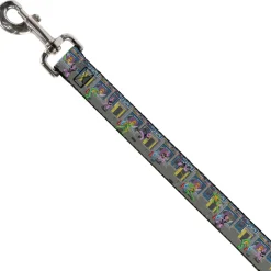 Dog Leash - Teenage Mutant Ninja Turtles Battle Purple Foot Soldier Ninja Video Game Scene Grays