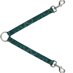 Dog Leash Splitter - Antlers Turquoise