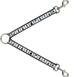 Dog Leash Splitter - Girls Posing Film Strip White/Black