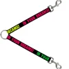 Dog Leash Splitter - IN YOUR DREAMS! Black/Pink/Green/Yellow