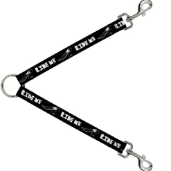 Dog Leash Splitter - RIDE ME Surfboard Black/White