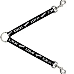 Dog Leash Splitter - RIDE ME Skateboard Black/White
