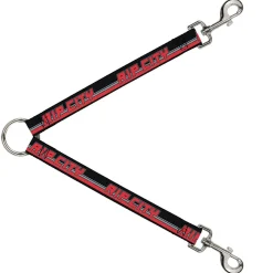 Dog Leash Splitter - RIP CITY/Stripe/Mesh Black/Gray/Red