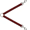Dog Leash Splitter - Rising Sun Red/Black